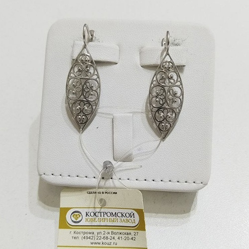 Серьги из серебра