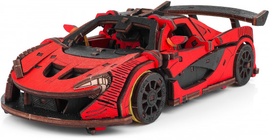 Модель сборная механическая 3D «Гоночный автомобиль»