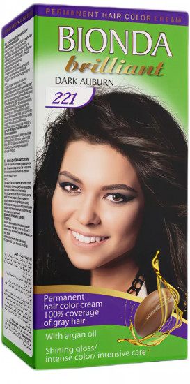 Крем-краска для волос, оттенок 221 Dark Auburn