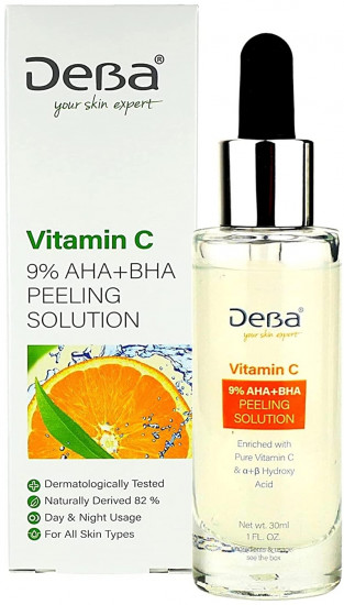 Пилинг для лица « Vitamin C 9% AHA+BHA Peeling Solution»