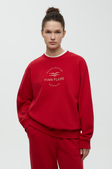 Толстовка женская оверсайз со спущенным плечом