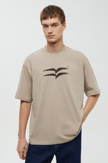 Футболка мужская из хлопка с принтом