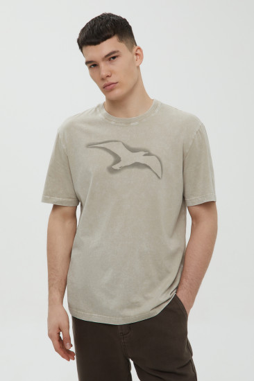 Футболка мужская из хлопка с принтом