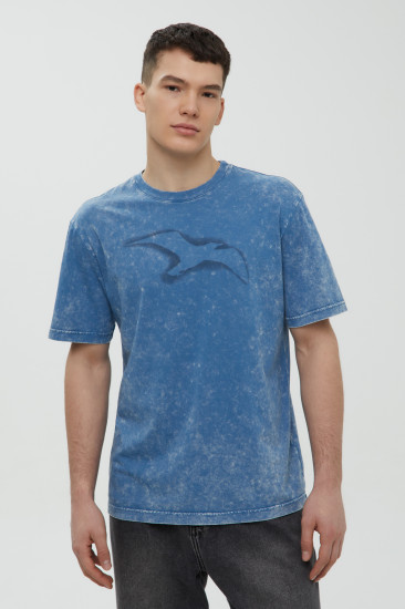 Футболка мужская из хлопка с принтом