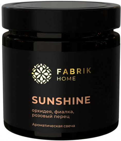Свеча ароматическая Sunshine «Орхидея, фиалка, розовый перец»