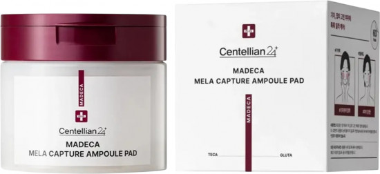 Пэды для лица выравнивающие тон кожи «Madeca mela capture ampoule pad»