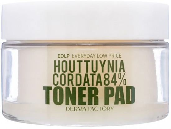 Пэды для лица с экстрактом цветка хауттюйнии «Houttuynia cordata 84% toner pad»
