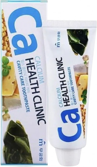 Зубная паста с кальцием для профилактики кариеса «Calcium health clinic»
