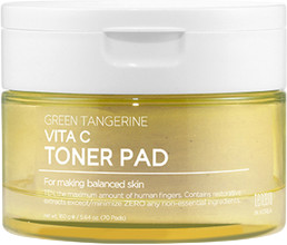Пэды для лица с экстрактом зелёного мандарина «Green Tangerine Vita C Toner Pad»