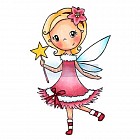 Штамп для скрапбукинга "Элла с волшебной палочкой"