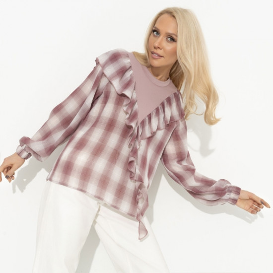 Блуза женская комбинированная Не перестаю удивляться