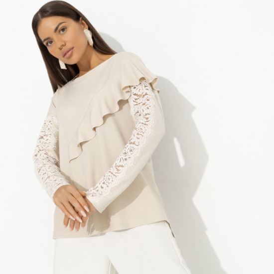 Туника женская дизайнерская Вам письмо (beige)