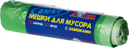 Мешки для мусора с завязками «Люкс»