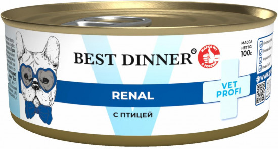 Корм при заболеваниях почек у взрослых собак с птицей «Renal»