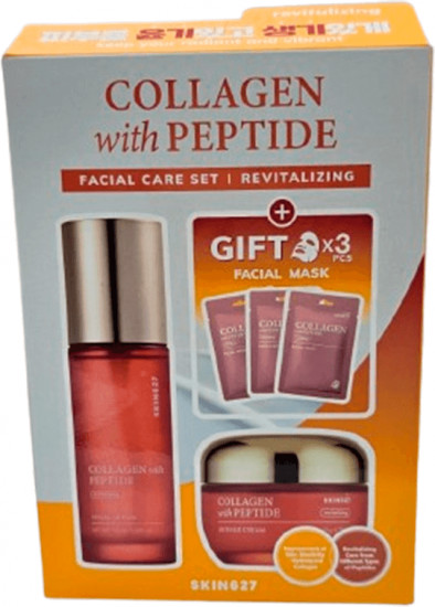 Набор с коллагеном и пептидами «Collagen with Peptide Facial Care Set Skin 627»
