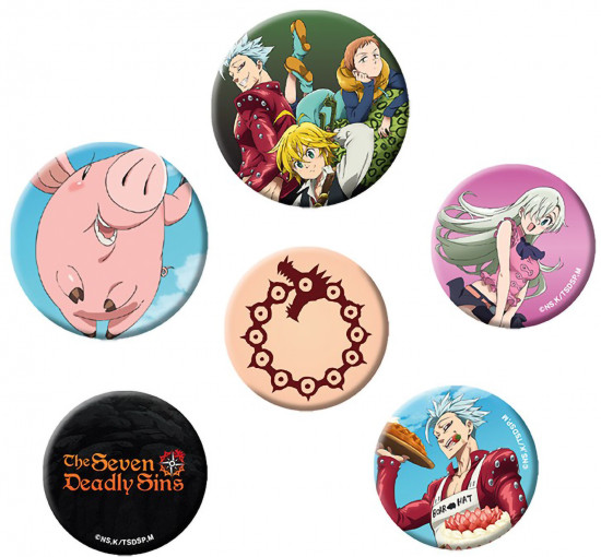 Набор значков «The Seven Deadly Sins»