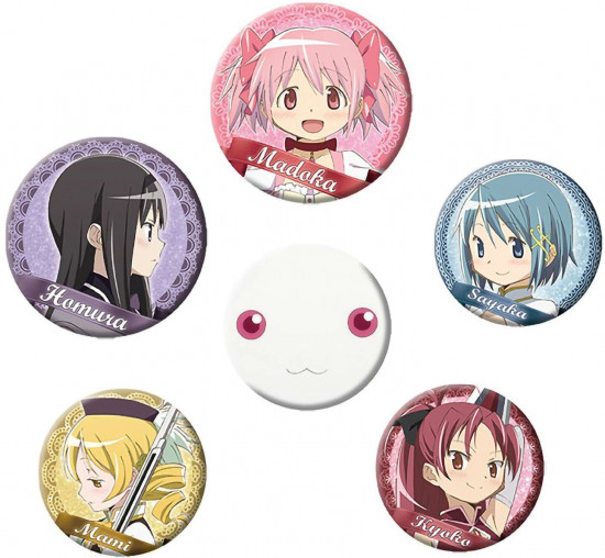 Набор значков «Puella Magi Madoka Magica»