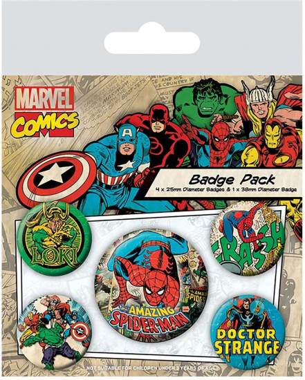 Набор значков «Marvel Comics. Человек-паук»