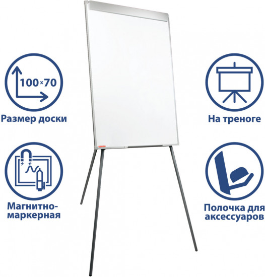 Доска-флипчарт магнитно-маркерная