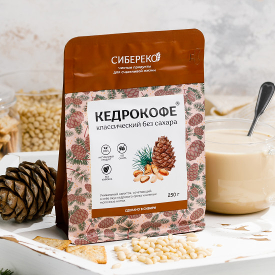 Кедрокофе на молоке сухом цельном без сахара «Классический»