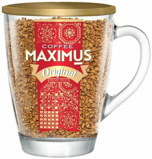 Кофе растворимый сублимированный в стеклянной кружке «Original»