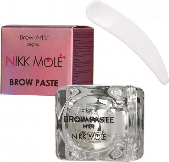 Паста для коррекции и моделирования формы бровей «Brow Paste Midi», оттенок Белый