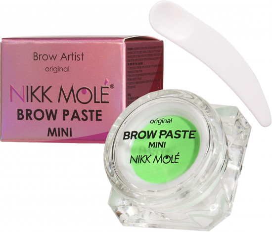 Паста для коррекции и моделирования формы бровей «Brow Paste Mini», оттенок Зелёное яблоко неон