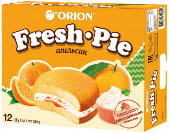Набор пирожных бисквитных Fresh Pie «Апельсин»