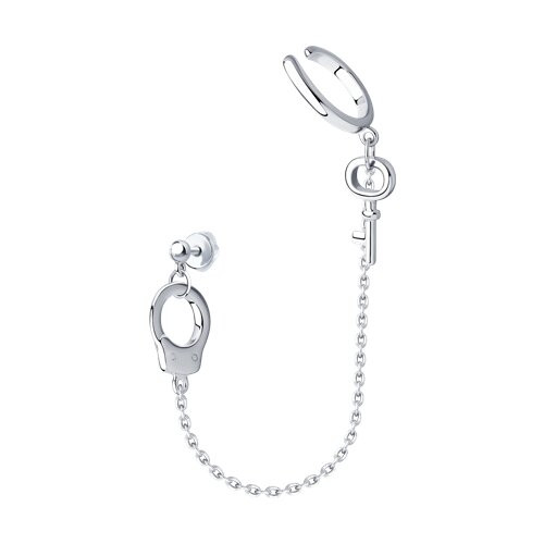 Серьга из серебра