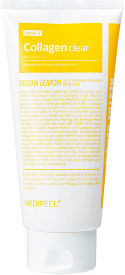 Гель-пенка для умывания лица «Vegan Vitamin Collagen Clear»