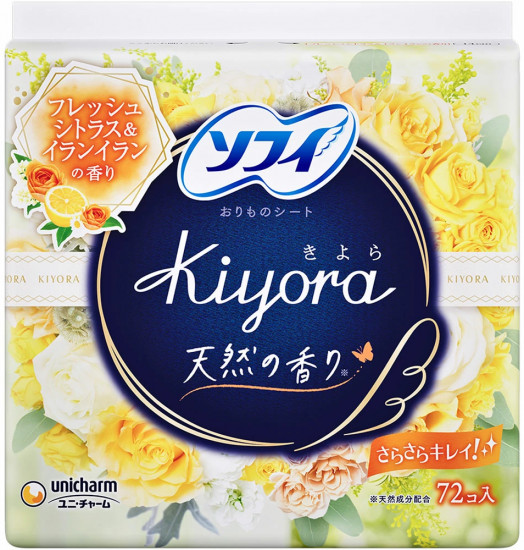 Женские гигиенические прокладки «Sofy Kiyora Floral & Citrus»