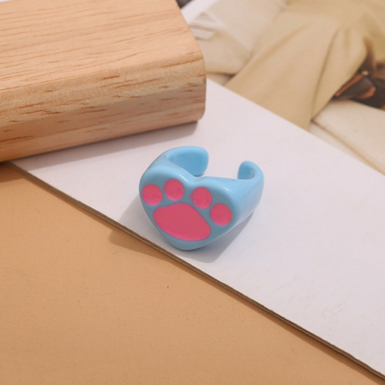 Кольцо акриловое «Heart paw»