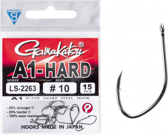 Набор крючков с колечком A1 LS-2263 EYED HOOKS