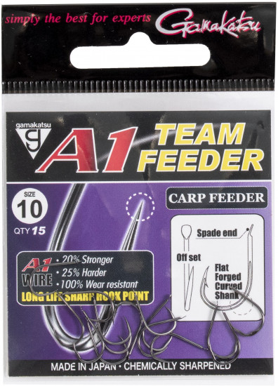 Набор крючков с лопаткой A1 Team Feeder HOOKS CARP FEEDER