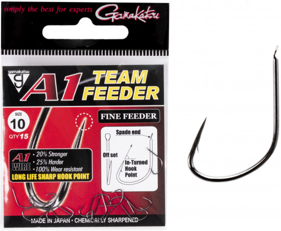 Набор крючков с лопаткой A1 Team Feeder HOOKS FINE FEEDER