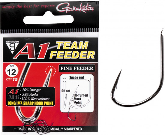 Набор крючков с лопаткой A1 Team Feeder HOOKS FINE FEEDER
