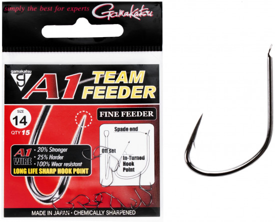 Набор крючков с лопаткой A1 Team Feeder HOOKS FINE FEEDER