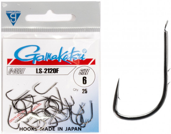 Набор крючков с лопаткой LS-2120F HOOKS BLACK