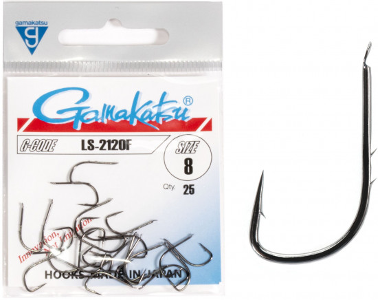 Набор крючков с лопаткой LS-2120F HOOKS BLACK