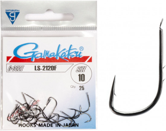 Набор крючков с лопаткой LS-2120F HOOKS BLACK