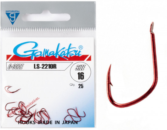 Набор крючков с лопаткой LS-2210R HOOKS RED