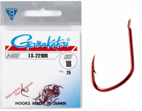 Набор крючков с лопаткой LS-2210R HOOKS RED