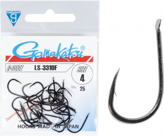 Набор крючков с лопаткой LS-3310F HOOKS BLACK