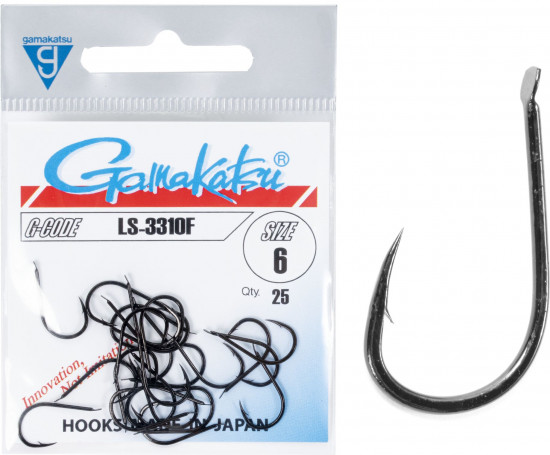Набор крючков с лопаткой LS-3310F HOOKS BLACK