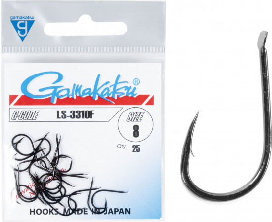 Набор крючков с лопаткой LS-3310F HOOKS BLACK