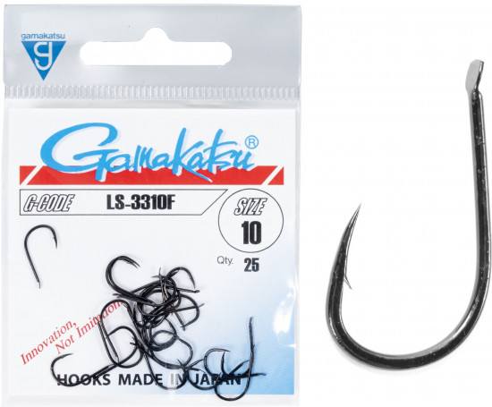 Набор крючков с лопаткой LS-3310F HOOKS BLACK
