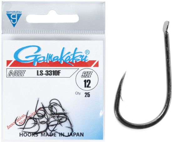 Набор крючков с лопаткой LS-3310F HOOKS BLACK