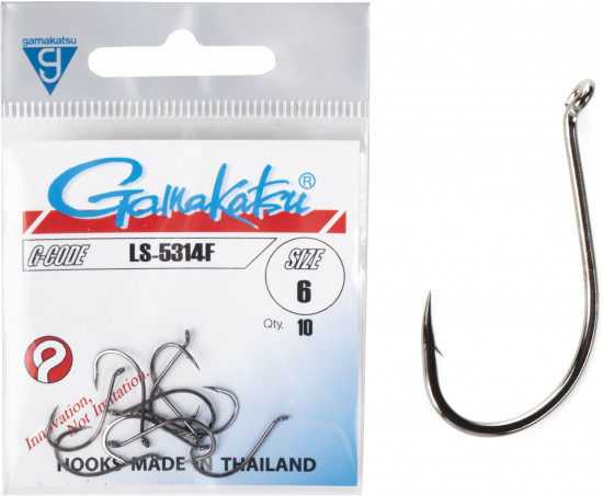 Набор крючков с колечком LS-5314F HOOKS BLACK