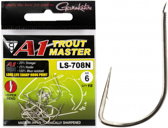 Набор крючков с лопаткой TM A1 LS-708N HOOKS NICKEL