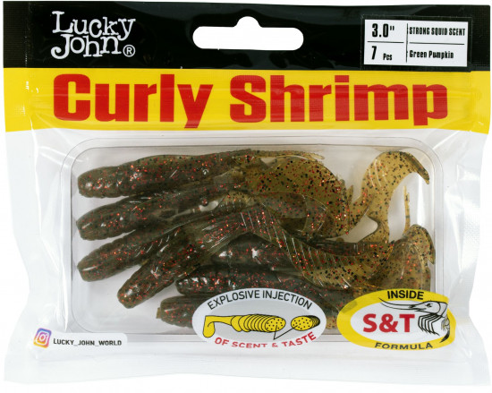 Набор твистеров съедобных искусственных Pro Series Curly Shrimp
